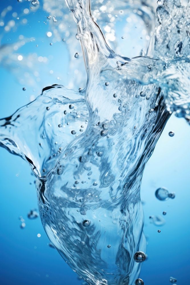 Wather splash water blue backgrounds. AI generated Image by rawpixel.