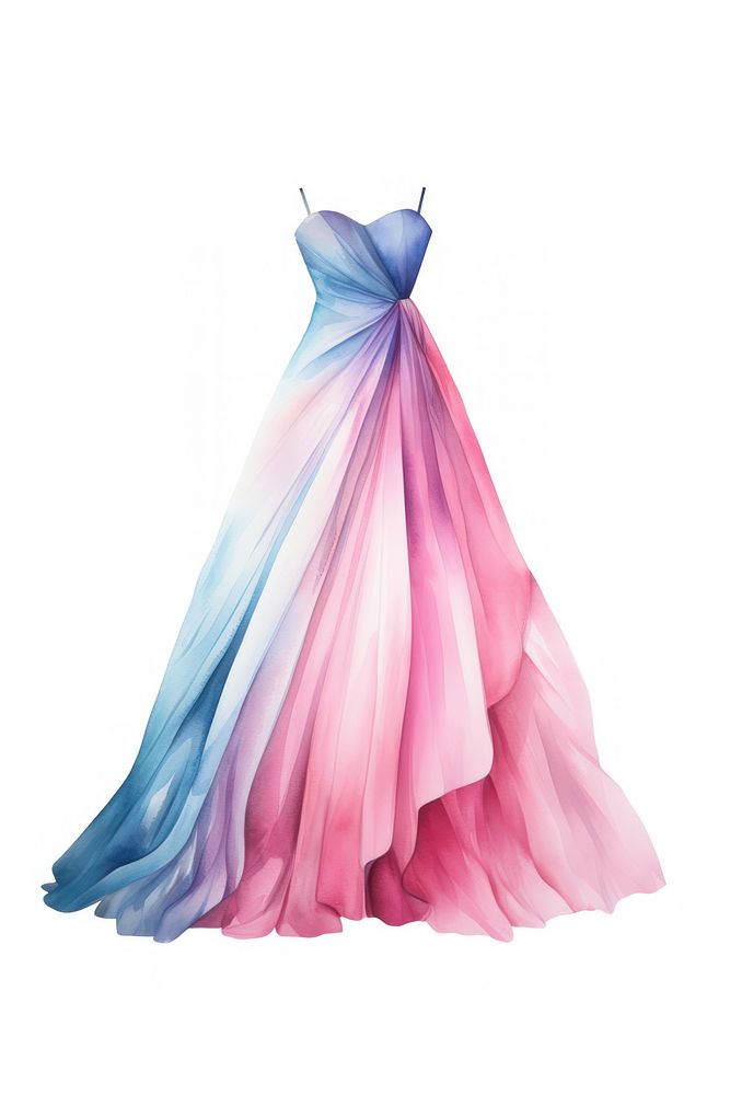 Ball gown dress fashion wedding paper. AI generated Image by rawpixel.