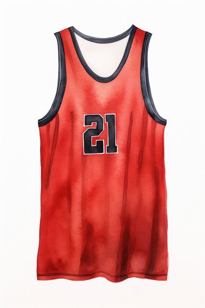 Basketball Jersey red and black | Free Photo Illustration - rawpixel