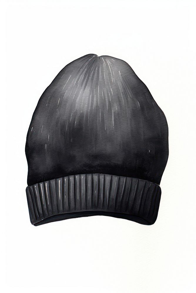 Black beanie headgear headwear clothing. AI generated Image by rawpixel.