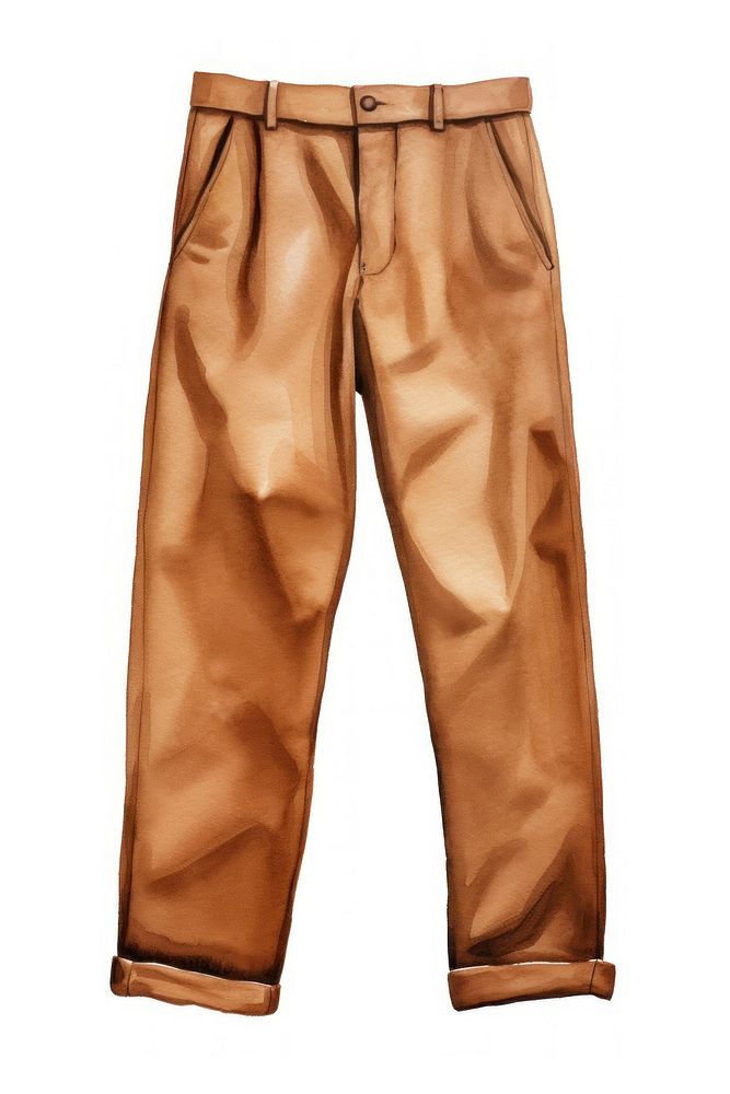 Brown pants outerwear trousers footwear. AI generated Image by rawpixel.