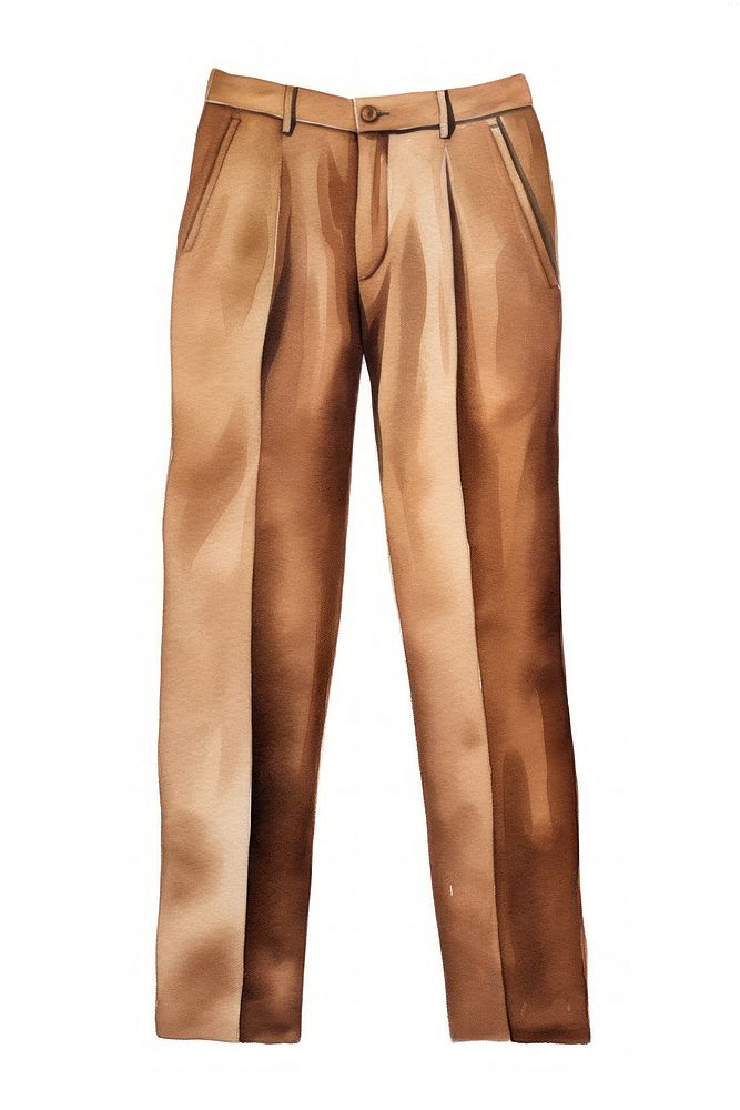 Brown pants khaki outerwear trousers. AI generated Image by rawpixel.
