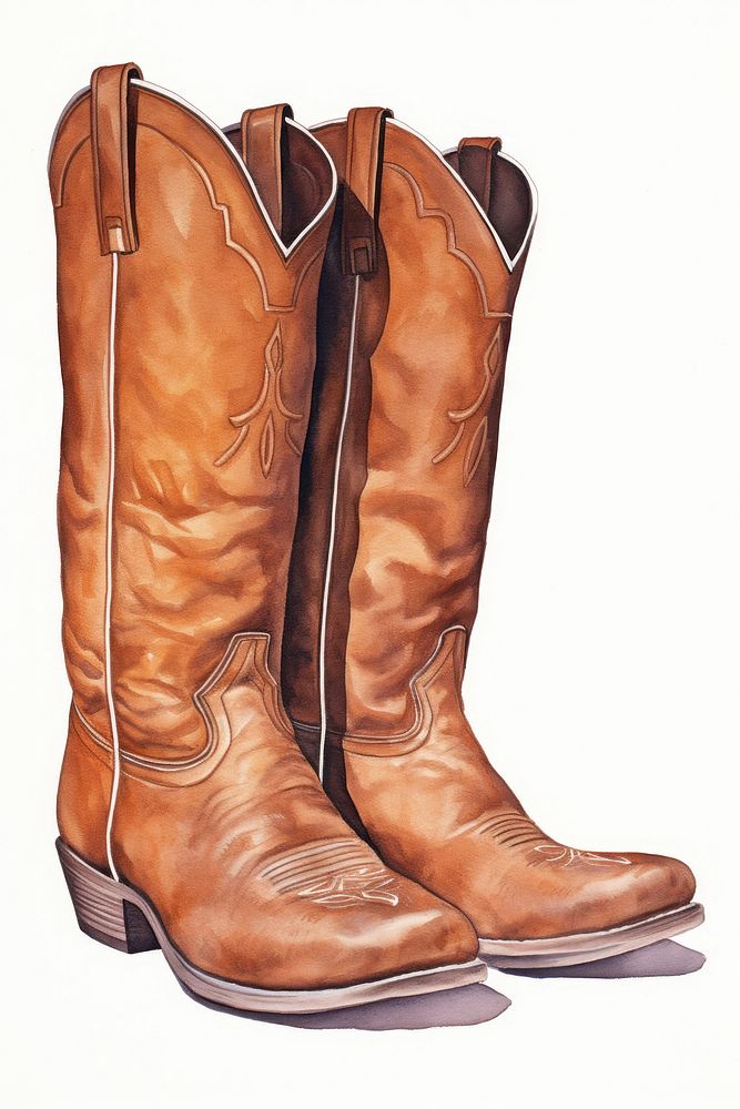 Cowboy boots footwear shoe clothing. AI generated Image by rawpixel.