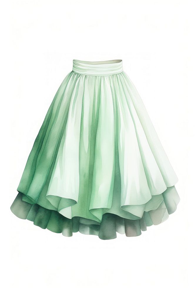 Gathered skirt miniskirt white quinceañera. AI generated Image by rawpixel.