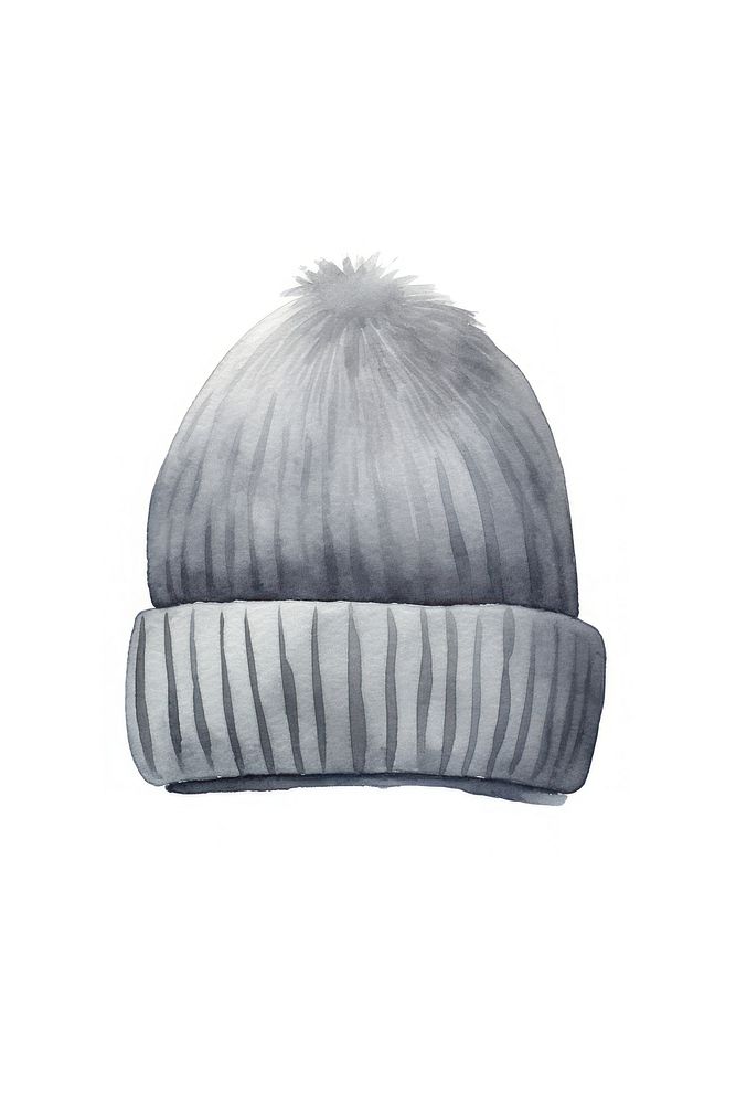 Gray beanie headwear clothing textile. AI generated Image by rawpixel.