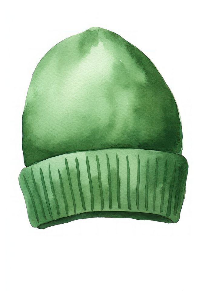 Green beanie headgear headwear clothing. AI generated Image by rawpixel.