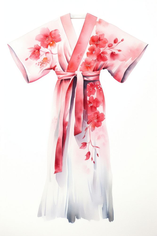 Kimono fashion flower dress. AI generated Image by rawpixel.