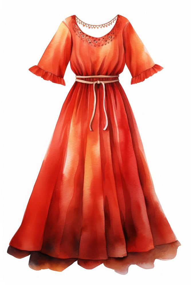 Peasant dress fashion gown elegance. AI generated Image by rawpixel.
