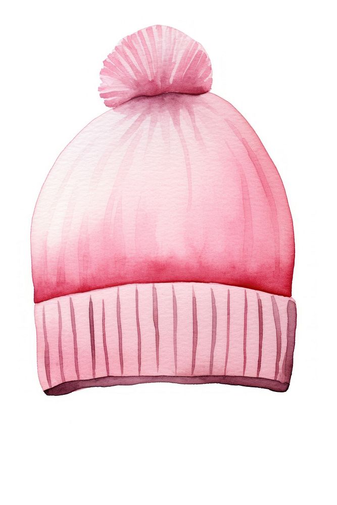 Pink beanie headgear headwear clothing. AI generated Image by rawpixel.
