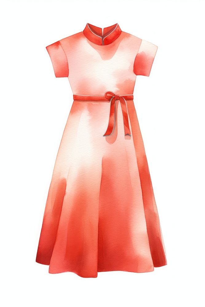 Qi pao chiness dress fashion celebration elegance. AI generated Image by rawpixel.