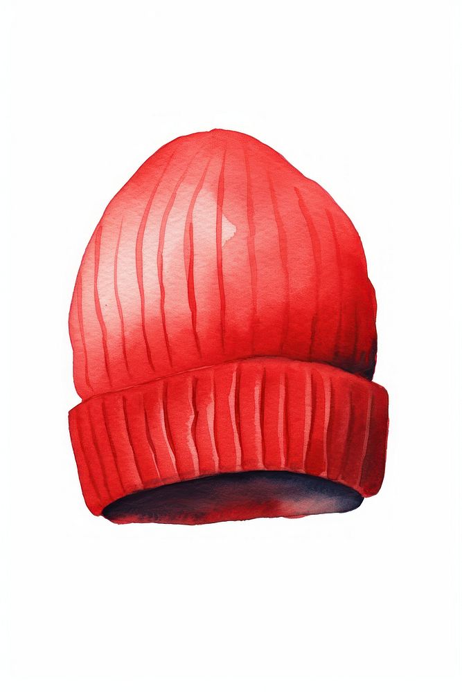 Red beanie protection furniture headwear. AI generated Image by rawpixel.