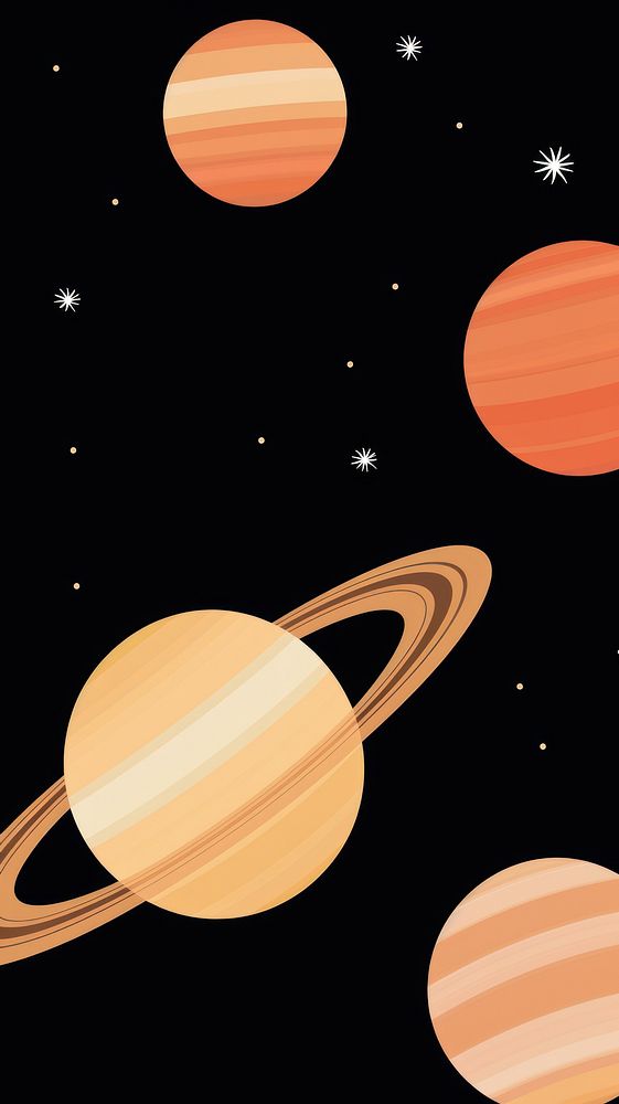 Saturn pattern astronomy outdoors cartoon. AI generated Image by rawpixel.