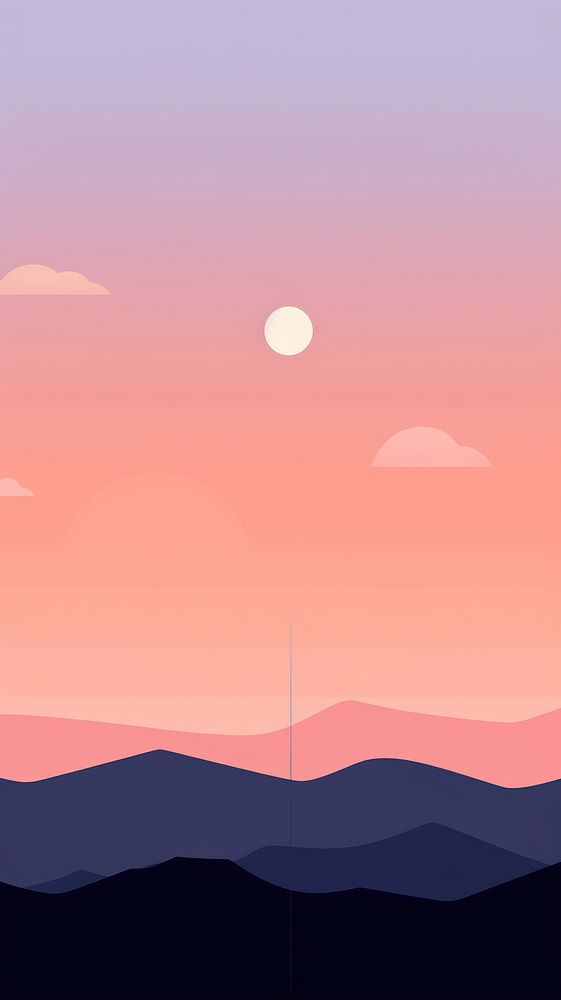Sunset outdoors horizon nature. AI generated Image by rawpixel.