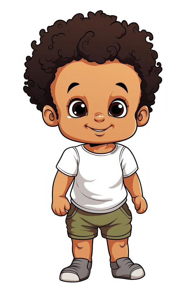 Baby portrait cartoon shorts. AI generated Image by rawpixel.
