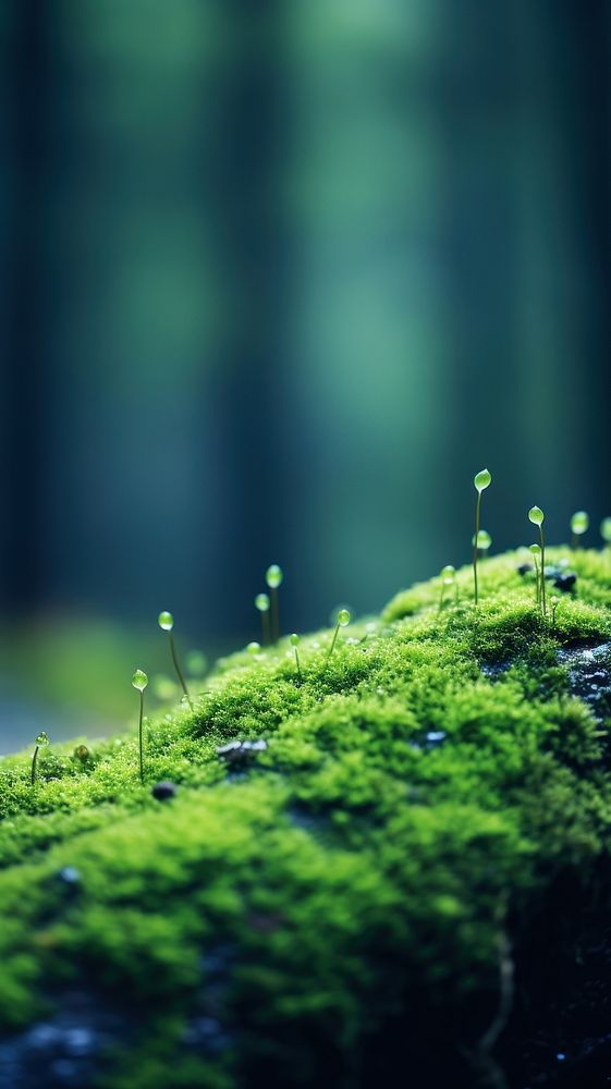 Forest moss outdoors plant. AI generated Image by rawpixel.