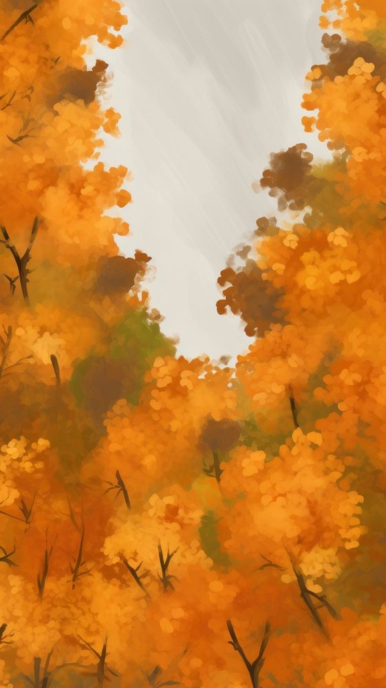 Forest in the autumn backgrounds outdoors nature. AI generated Image by rawpixel.
