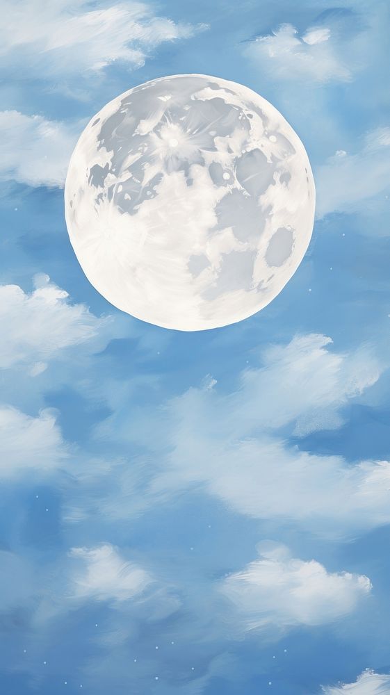 Moon in the sky backgrounds astronomy outdoors. AI generated Image by rawpixel.