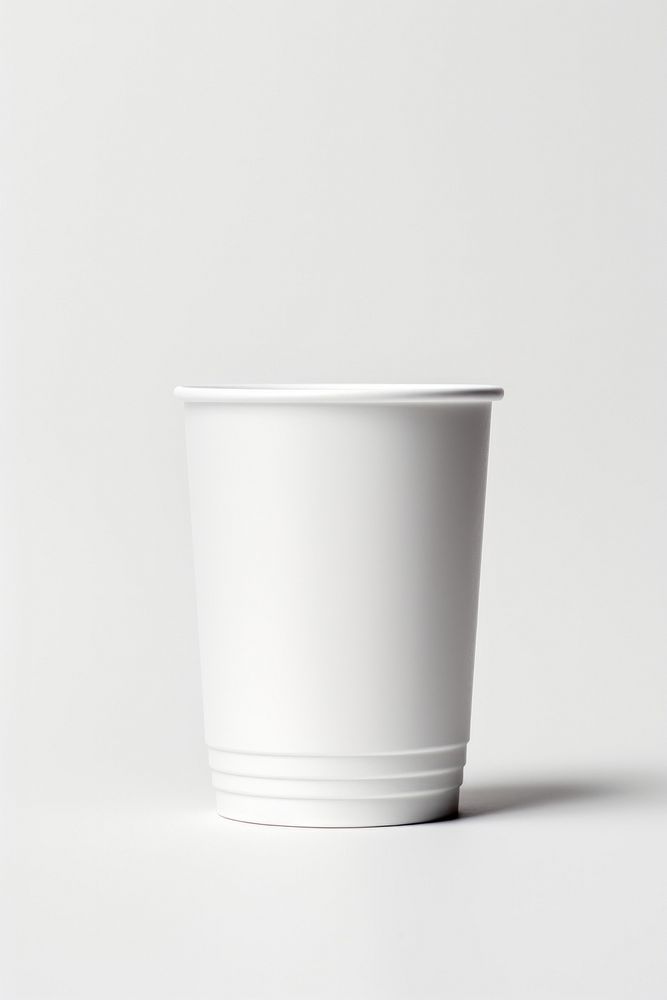 A Plastic cup white white background refreshment. AI generated Image by rawpixel.