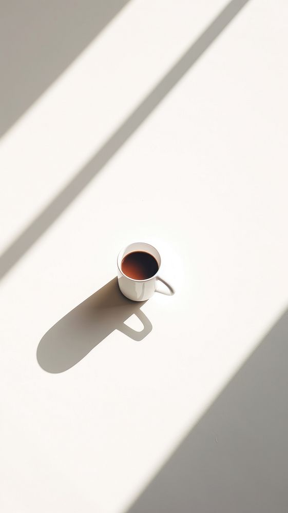 Coffee shadow drink cup. AI generated Image by rawpixel.