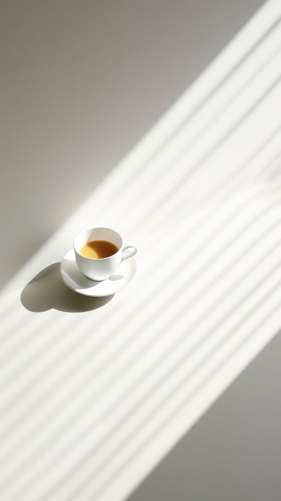Tea coffee saucer shadow. AI generated Image by rawpixel.