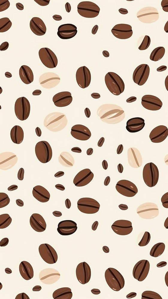 Coffee beans pattern backgrounds abundance. AI generated Image by rawpixel.