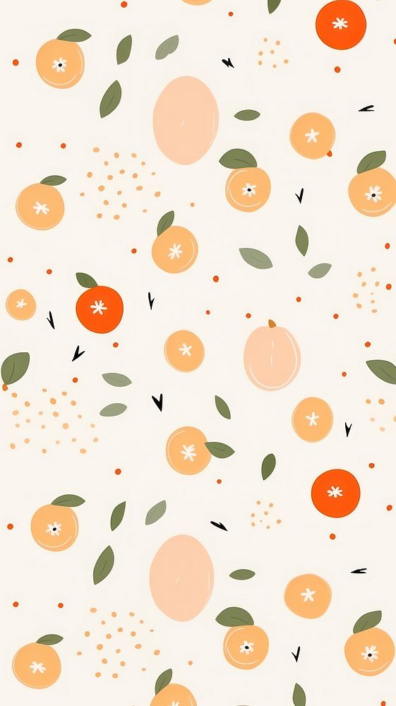 Orange fruit pattern backgrounds freshness. AI generated Image by rawpixel.