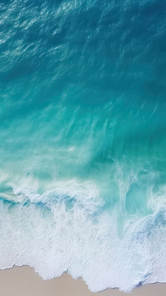 Blue ocean wave nature outdoors coast. AI generated Image by rawpixel.