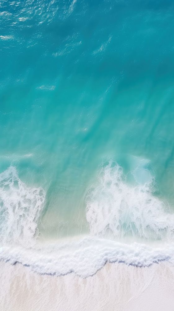 Blue ocean wave nature outdoors horizon. AI generated Image by rawpixel.