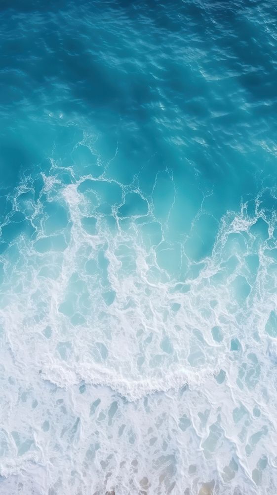 Blue ocean wave nature underwater outdoors. AI generated Image by rawpixel.