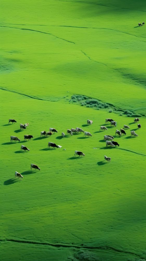 Herd cows nature field backgrounds. | Premium Photo - rawpixel