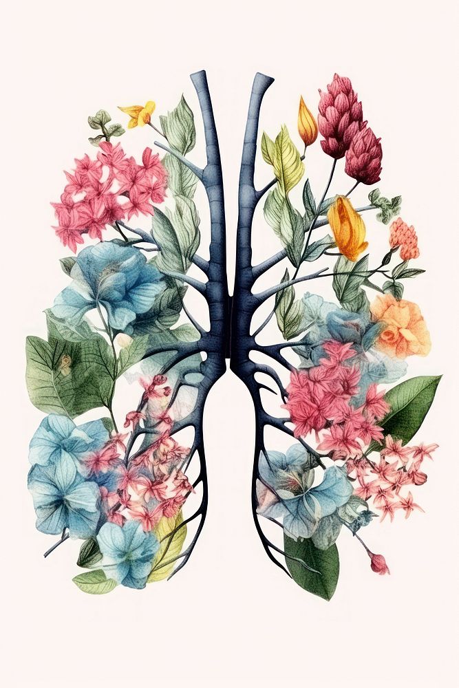 Watercolor flowers pattern art plant. AI generated Image by rawpixel.
