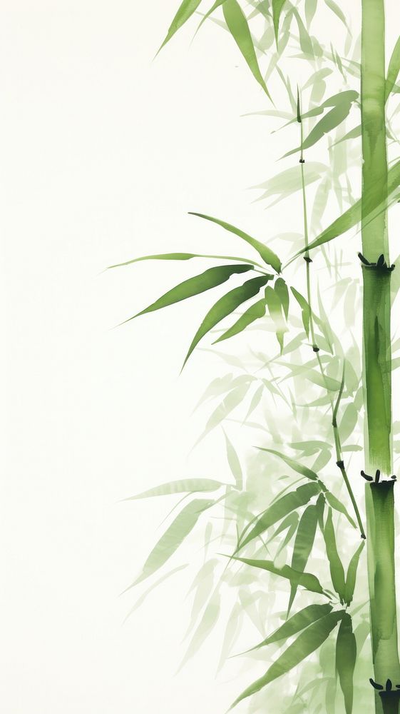 Bamboo leaves backgrounds plant branch