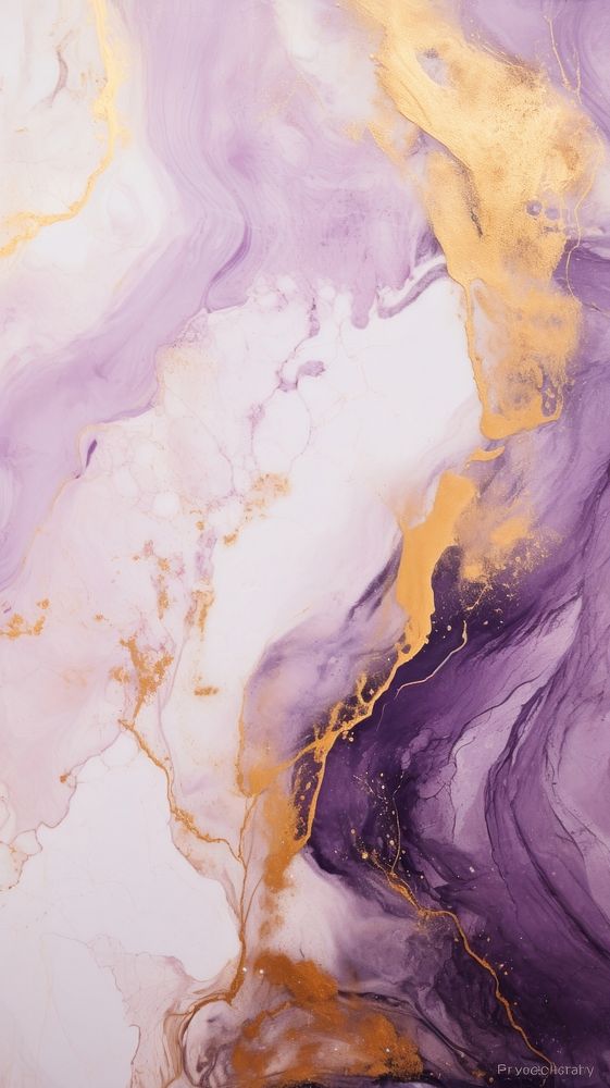 Purple and gold art backgrounds painting. AI generated Image by rawpixel.