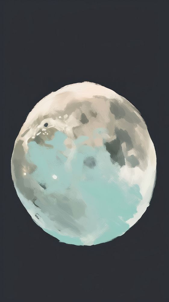 Moon astronomy space outdoors. AI generated Image by rawpixel.