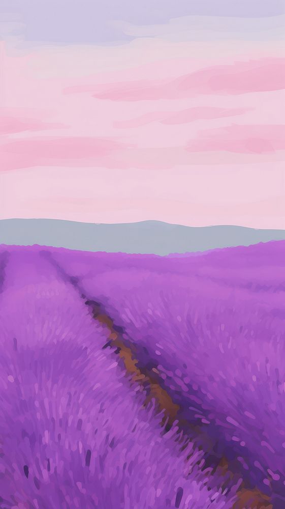 Lavender flower field backgrounds outdoors nature. AI generated Image by rawpixel.