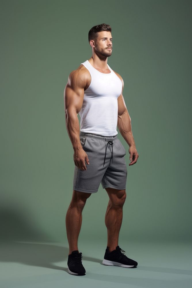 Athlete footwear shorts adult. AI generated Image by rawpixel.