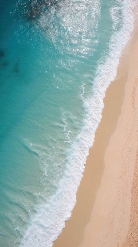 Beach nature outdoors ocean. AI generated Image by rawpixel.