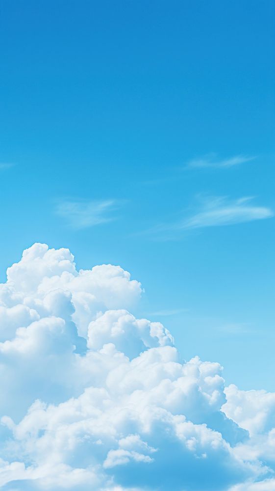Blue sky nature outdoors cloud. AI generated Image by rawpixel.