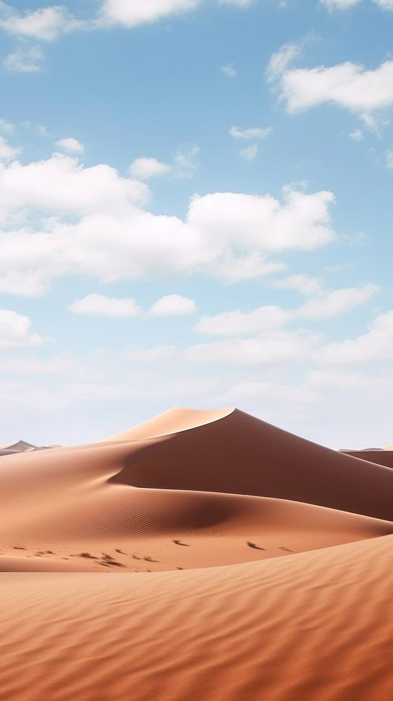 Desert nature sky outdoors. AI generated Image by rawpixel.