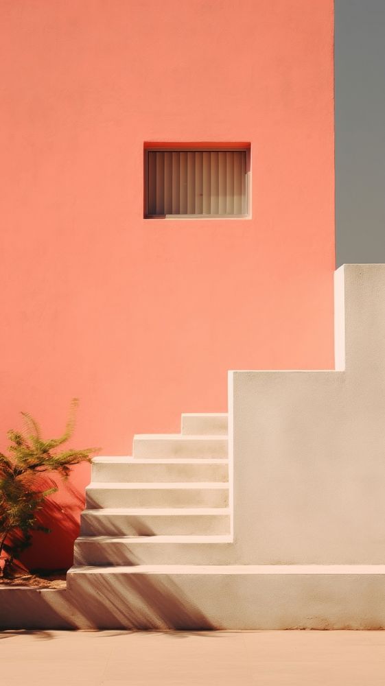 Garden and building architecture staircase house. AI generated Image by rawpixel.