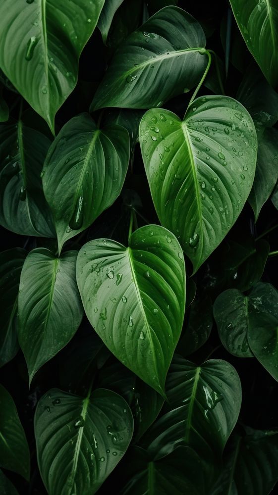 Green leaves nature plant leaf. AI generated Image by rawpixel.