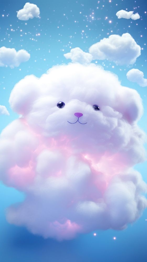 Cloud nature fluffy sky. AI generated Image by rawpixel.