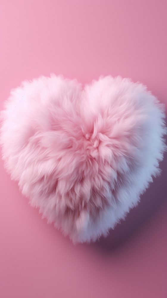 Heart softness textile cushion. AI generated Image by rawpixel.