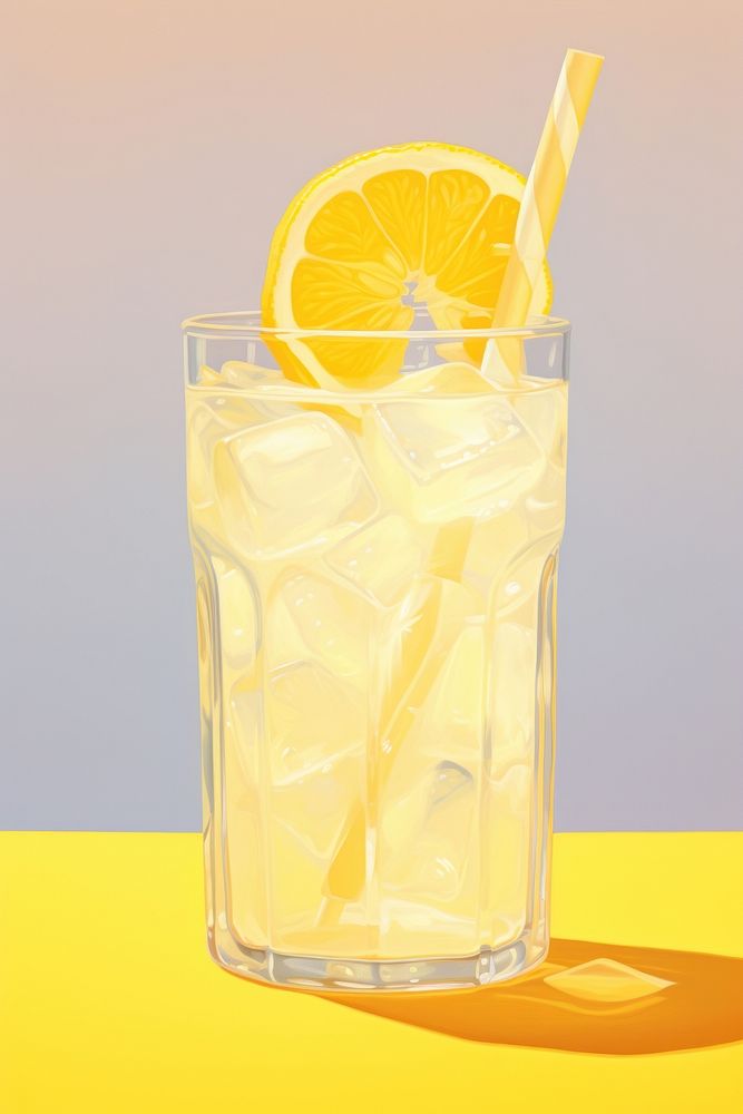 Glass of lemonade drink fruit juice. AI generated Image by rawpixel.