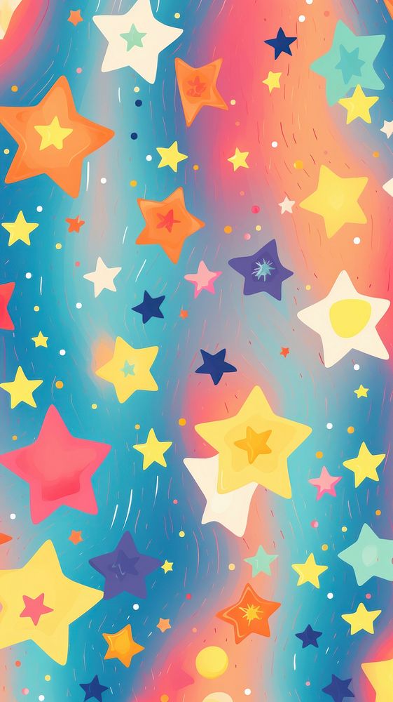 Star pattern confetti paper. AI generated Image by rawpixel.