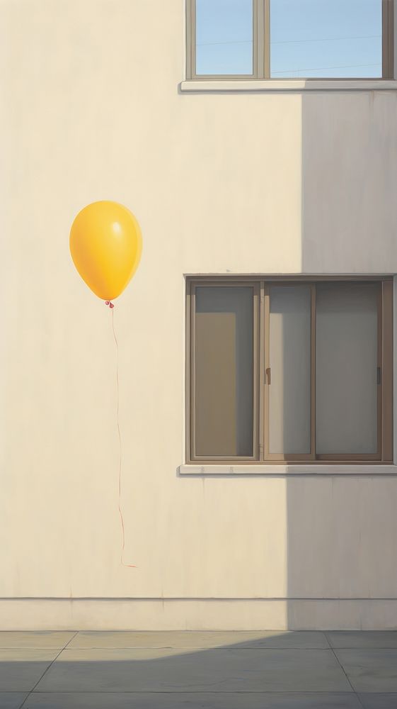 Balloon window architecture building. AI generated Image by rawpixel.