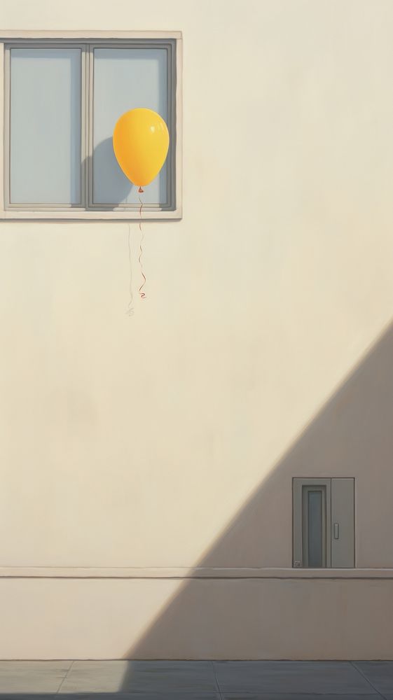 Balloon window architecture building. AI generated Image by rawpixel.