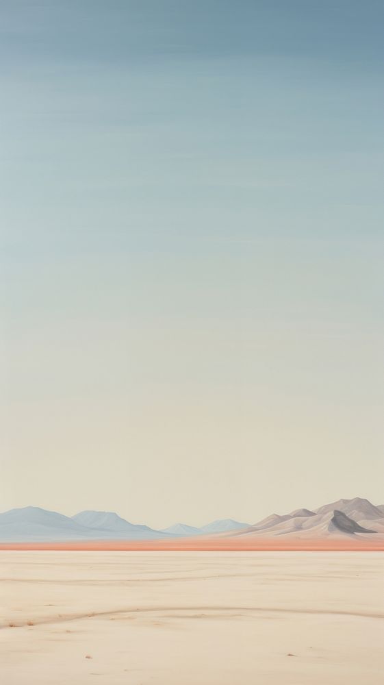Desert tranquility backgrounds landscape. AI generated Image by rawpixel.