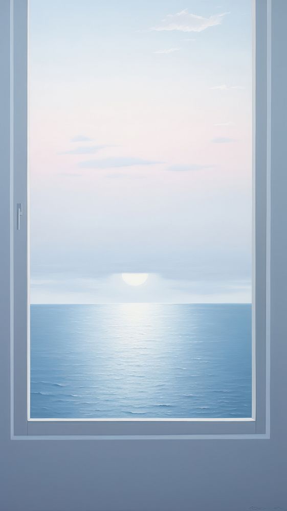 Minimal seascape out of the window view nature sky architecture. AI generated Image by rawpixel.