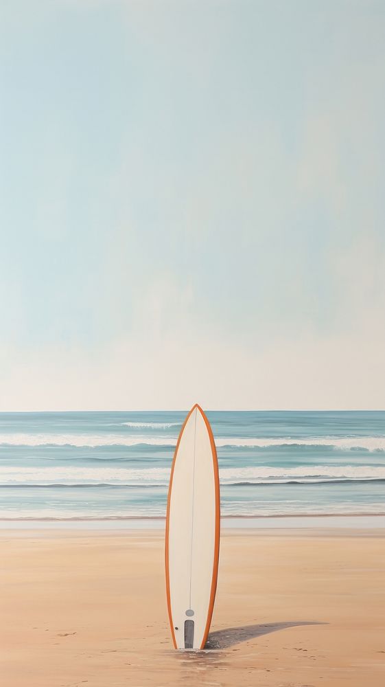Surfboard at the summer beach outdoors surfing nature. AI generated Image by rawpixel.